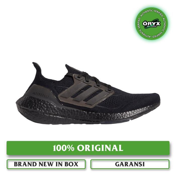 Jual Adidas UltraBoost 21 Triple Black Core Black US MEN