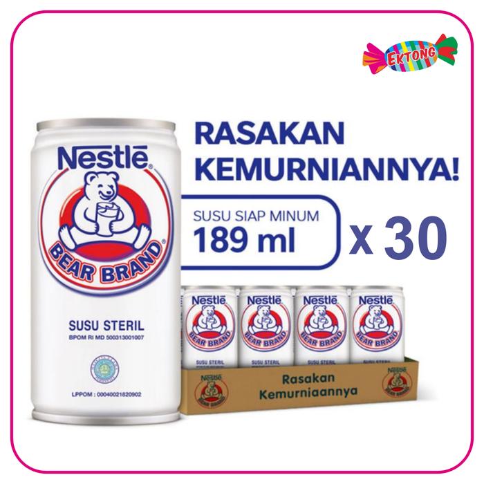 Gambar NESTLE BEAR BRAND 1 DUS ( Susu Steril ) 189ml x 30 Pcs dari Ektong Swalayan undefined Tokopedia