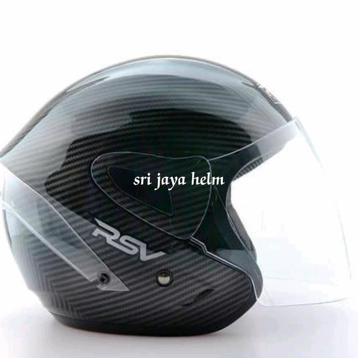 Jual helm rsv half face carbon - Kota 