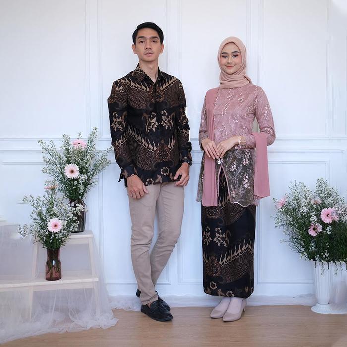 Gambar Couple Batik Komplit - ROSE, ROK SAJA dari AHZEM BATIK undefined Tokopedia