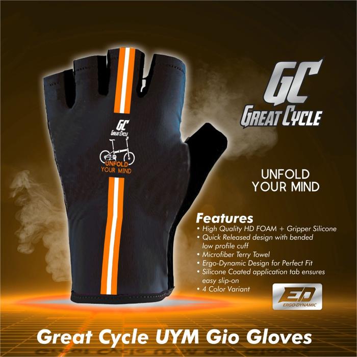 Gambar Gloves Single Trek 661 Evo 8 Plus sarung tangan sepeda lipat mtb - Orange, L dari SJ Bikes undefined Tokopedia