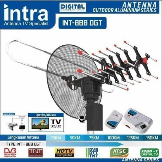 Gambar Intra Antena TV Digital Luar / Outdoor + Remote INT-888 DGT dari NICA EL undefined Tokopedia