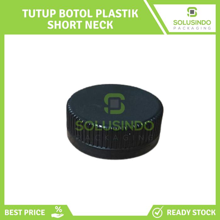 Gambar Tutup Botol Plastik Type Short Neck - Hitam dari Solusindo Packaging undefined Tokopedia