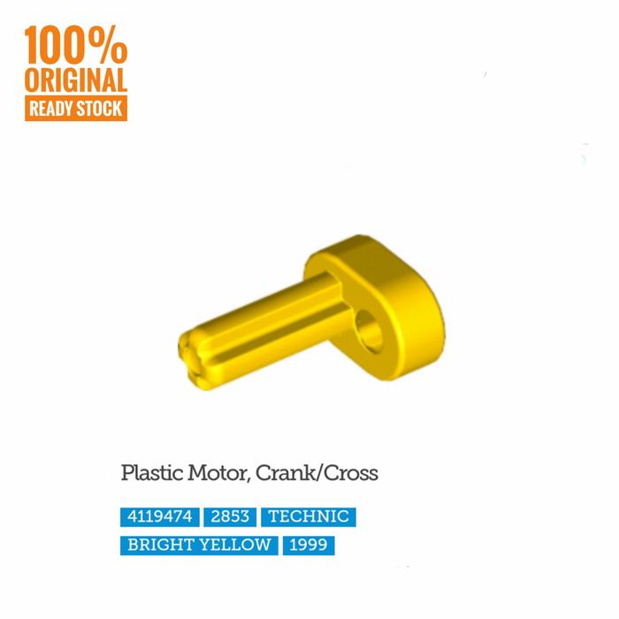 Gambar Lego Part 2853 Technic, Engine Crankshaft - Kuning dari Lil-McBrick undefined Tokopedia