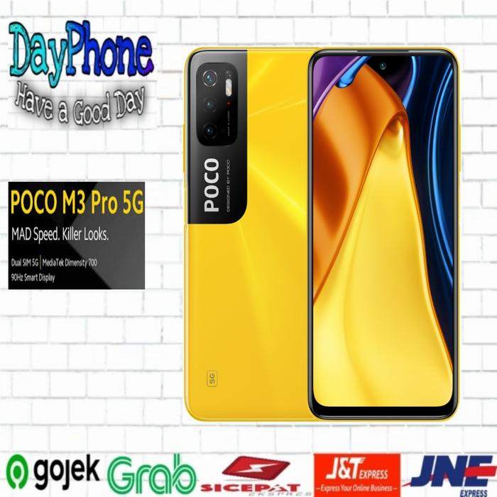 Gambar Xiaomi Poco M3 PRO 5G 4/64 RAM 4GB ROM 64GB GARANSI RESMI - Kuning dari DayPhone undefined Tokopedia