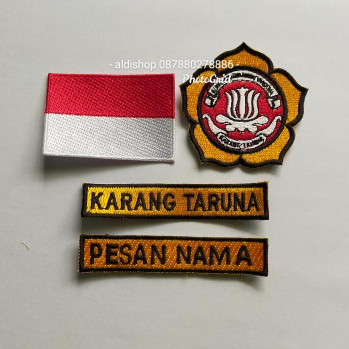 Gambar LOGO KARANG TARUNA BORDIR SET NAMA dari ALDISHOP TOPI&ATRIBUT undefined Tokopedia