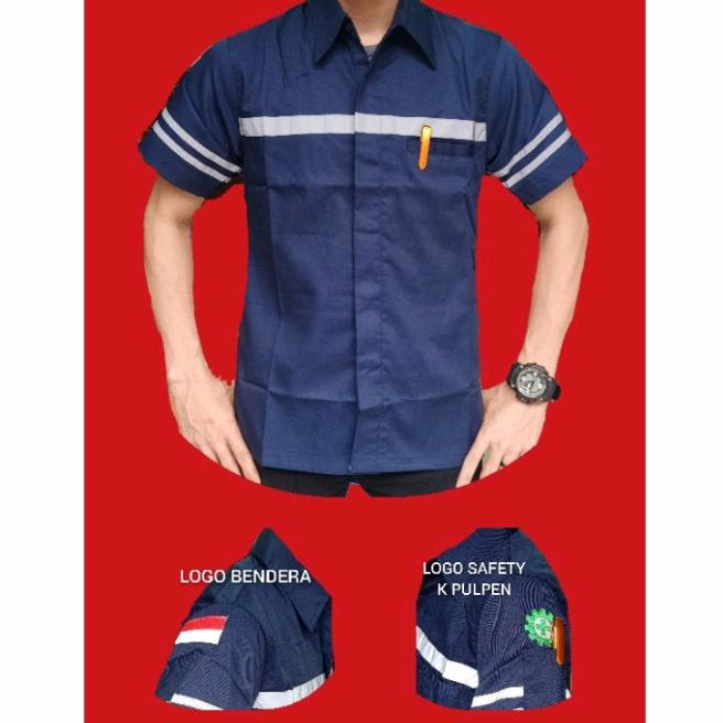 Gambar seragam kerja scotlet american drill - nevy, S dari M&H SHOES undefined Tokopedia