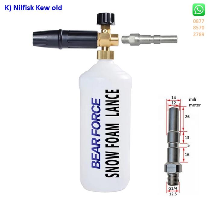 Gambar BearForce Snow Foam Lance Nozzle Cannon Pro for All Mesin Jet Cleaner - Tipe K dari BINTANG TOOLS SHOP undefined Tokopedia