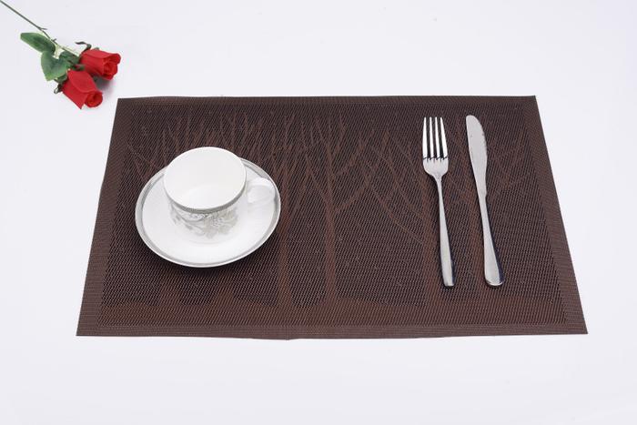 Gambar Placemat Tatakan Piring Makan PVC Little Tree - Gold small dari Home Decor Zega undefined 5 Tokopedia