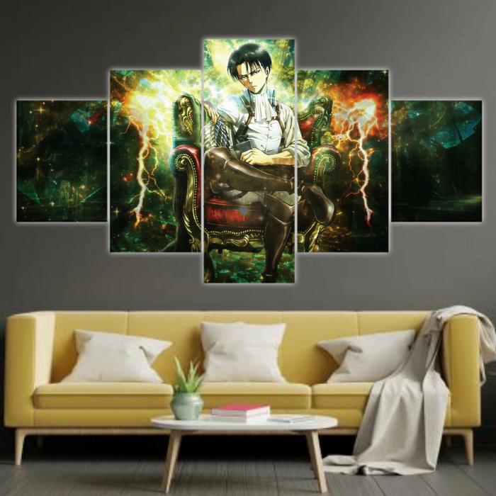 Gambar Hiasan Dinding Poster Attack On Titan Levi - Levi Aura dari Mokun Poster Custom undefined Tokopedia