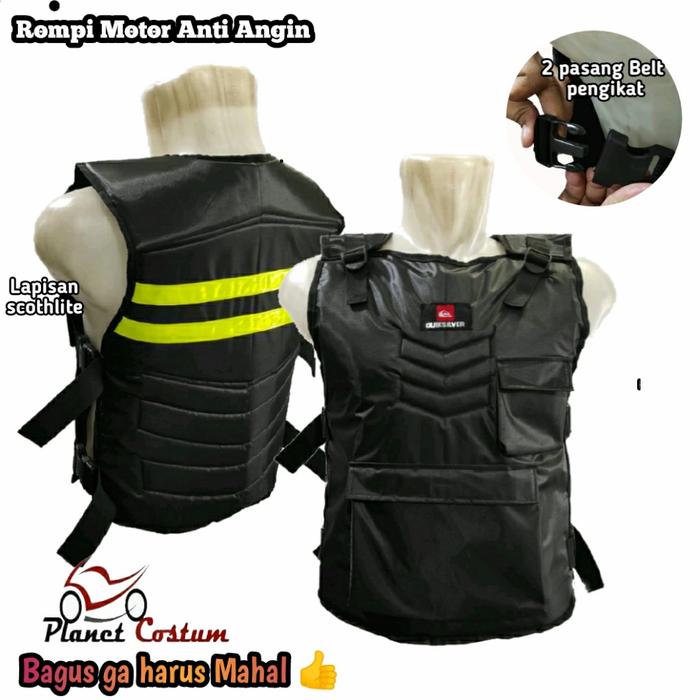 Gambar PCRM19 Rompi Motor AXL Red Anti Angin Pelindung dada punggung Bikers Touring - Hitam dari Planetcostum undefined Tokopedia