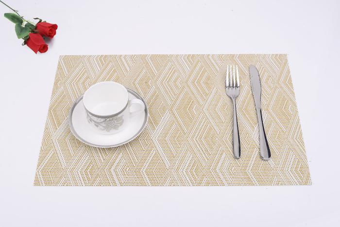 Gambar Tatakan Piring Makan PVC Model Diamond - Blue dari Home Decor Zega undefined 5 Tokopedia