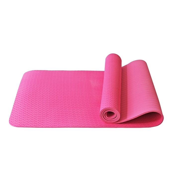 Gambar Matras Yoga TPE Eco Friendly Single Layer Dark Color Tebal 8 mm - Pink, Matras Saja dari Unique Yoga Bali undefined Tokopedia