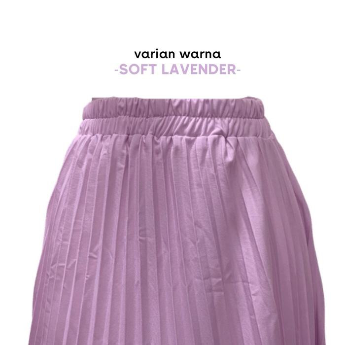 Gambar Rok Plisket Remaja SMP / Rok Sekolah Anak Tanggung Model Plisket - SOFT LAVENDER dari FELISQUEEN.ID undefined Tokopedia