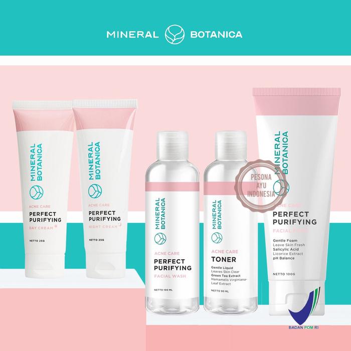 Gambar MINERAL BOTANICA Perfect Purifying Series (Toner/ Facial Wash/) - MB Perfect, Fc Serum dari madame fany undefined Tokopedia