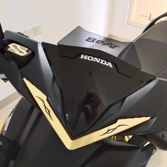 Gambar new honda beat 2021 - visor head garnish cover master rem - paket set dari Morvell Motoproject undefined Tokopedia