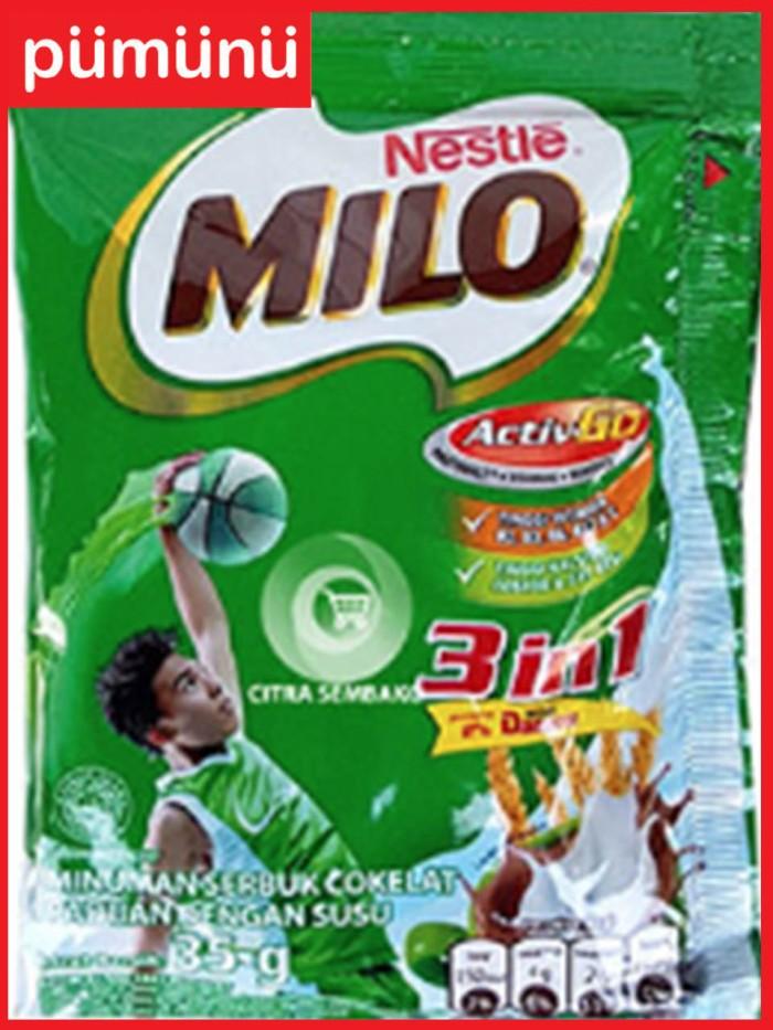 Gambar MILO Activ-Go 3 in 1 Minuman Cokelat Instant [1 Renteng / 10 Sachet] dari pumunu undefined Tokopedia