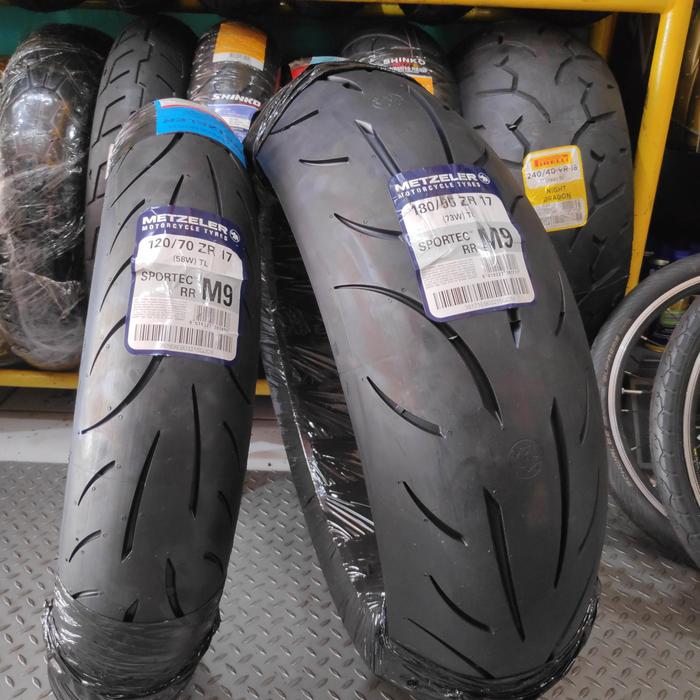Jual Metzeler M9RR M9 120/70-17 + 180/55-17 ban supersport