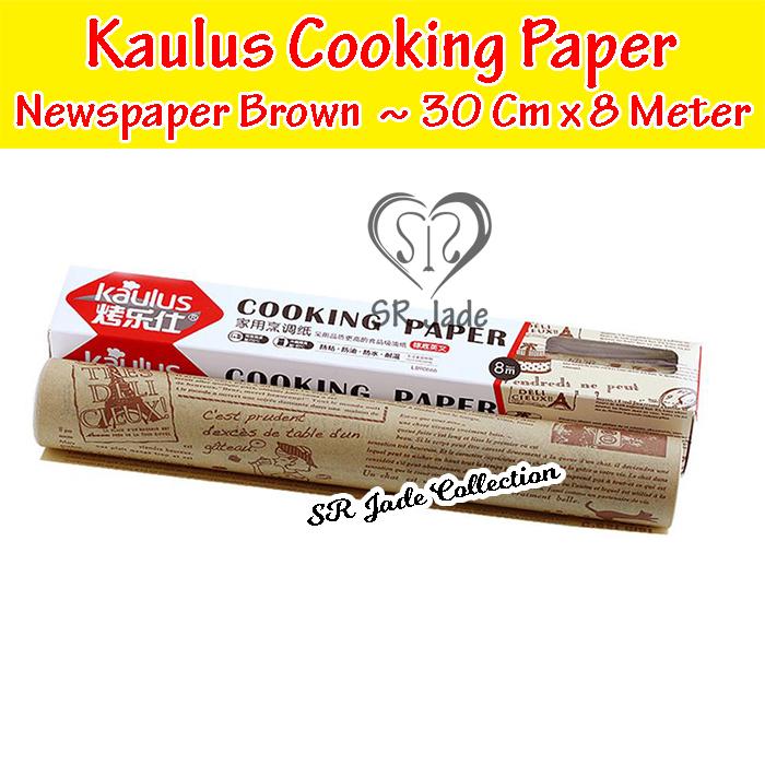 Gambar Kaulus Baking Paper Cooking Paper Newspaper Vintage Kertas Roti Baking - Brown (Coklat) dari SR JADE COLLECTION undefined Tokopedia