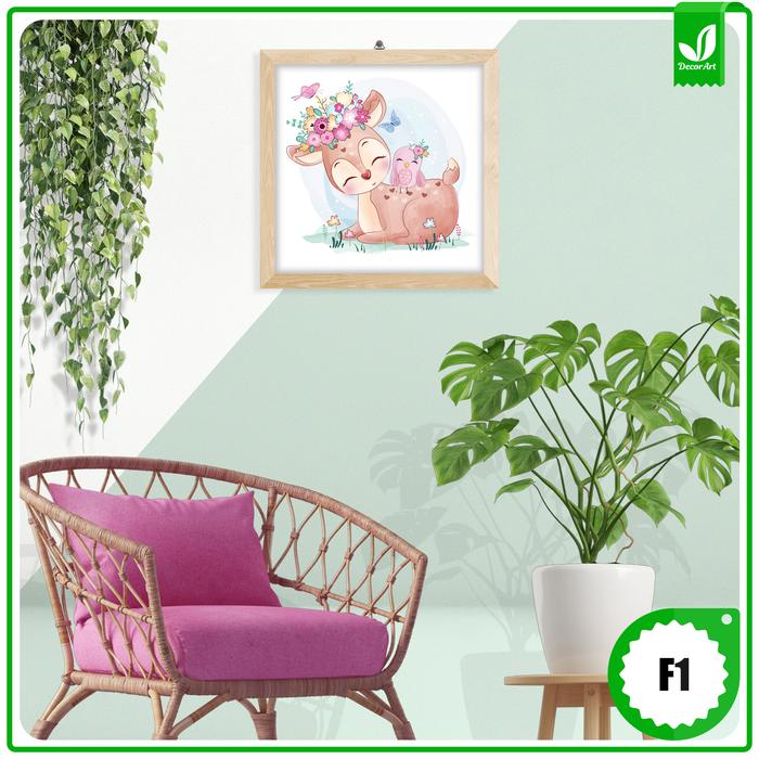 Gambar Decor Art Hiasan dinding kamar Motif Hewan Lucu Minimalis - F 1 - F1 dari Decor Art undefined Tokopedia