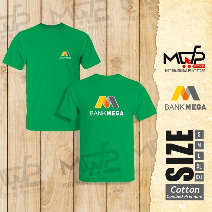 Gambar KAOS BANK MEGA BAJU PRIA WANITA DEWASA TSHIRT MDPSTORE - Orange, XL dari MDPrintStore undefined 5 Tokopedia