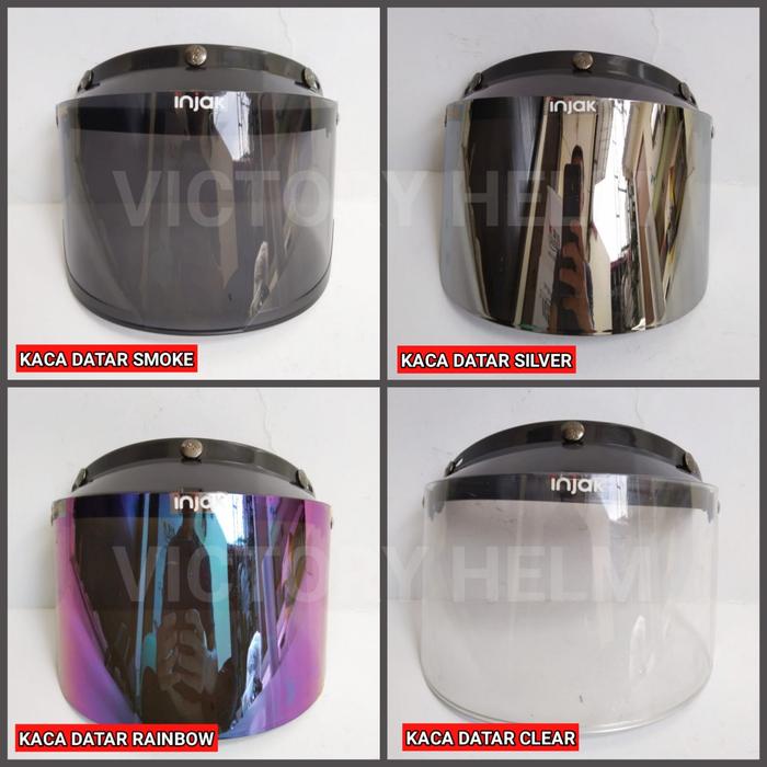 Gambar KACA VISOR HELM BOGO JPN CARGLOSS DAN HELM RETRO LAINNYA - KC DATAR CLEAR dari VICTORY HELM undefined Tokopedia