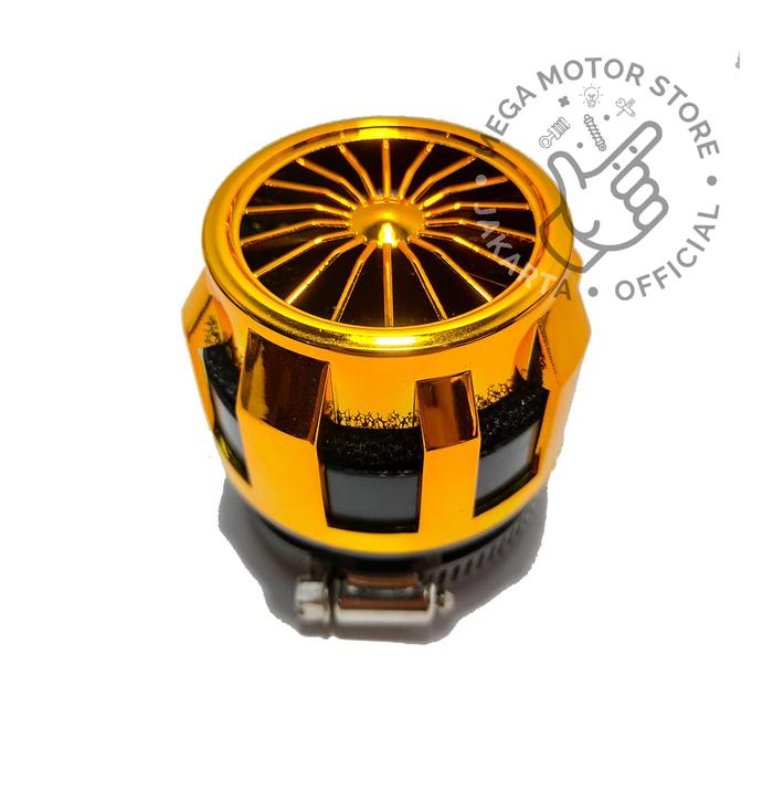 Gambar Filter Udara Motor Karburator New Mode PE Universal Saringan Karbu - Gold dari MEGA MOTOR STORE undefined Tokopedia