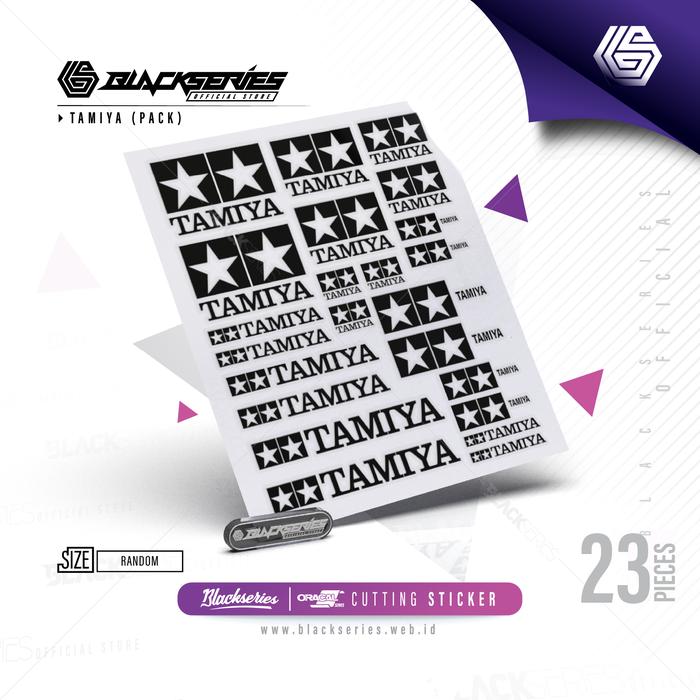Gambar Cutting Sticker Set Logo Tamiya - Hitam dari Blackseries Official Store undefined Tokopedia