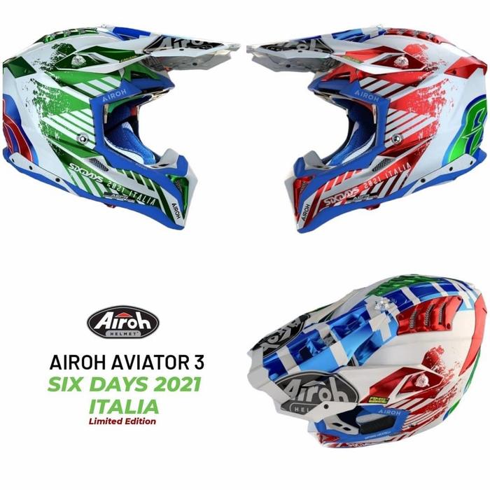 Jual Airoh Aviator 3 Six Days 2021 Italia Limited Edition - Kota Bogor -  Markev Moto Equipment | Tokopedia