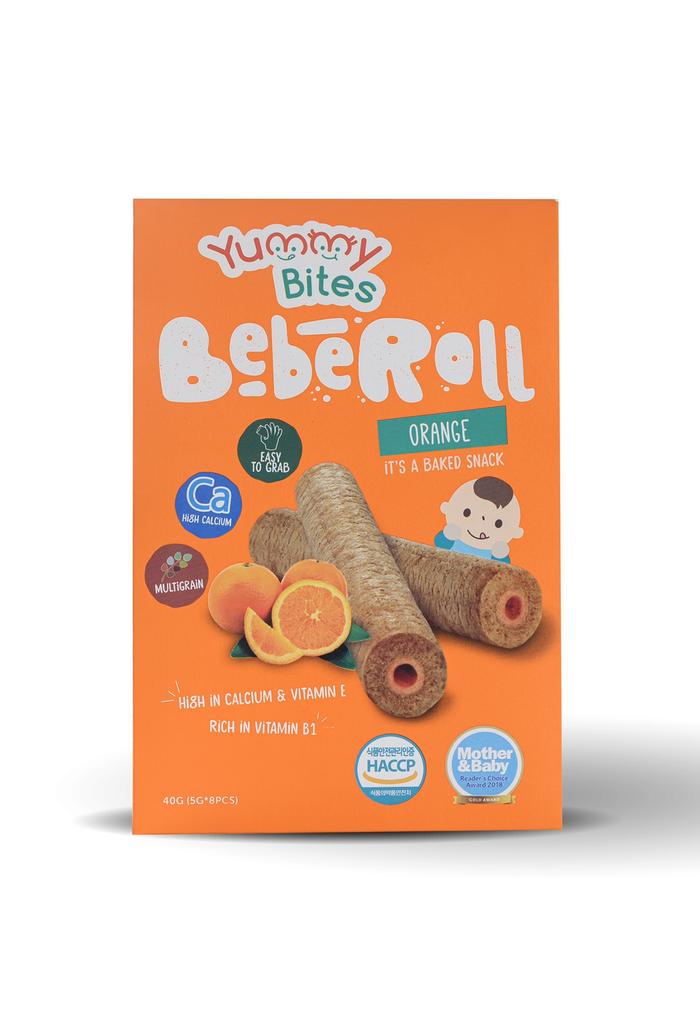 Gambar Yummy Bites Beberoll Bebe Roll - Snack Stik Bayi - Orange dari Castle baby &amp; kids undefined Tokopedia