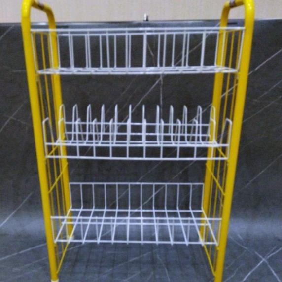 Gambar RAK PIRING SUSUN 3 KOTAK KNOCK DOWN BAHAN KUAT MODEL BESI dari Aneka Grosir Murah Surabaya undefined Tokopedia