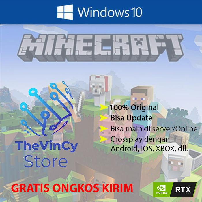 Gambar TERMURAH!! Minecraft Windows 10 Original - Bedrock Edition - RTX ON dari BAE Digital undefined Tokopedia