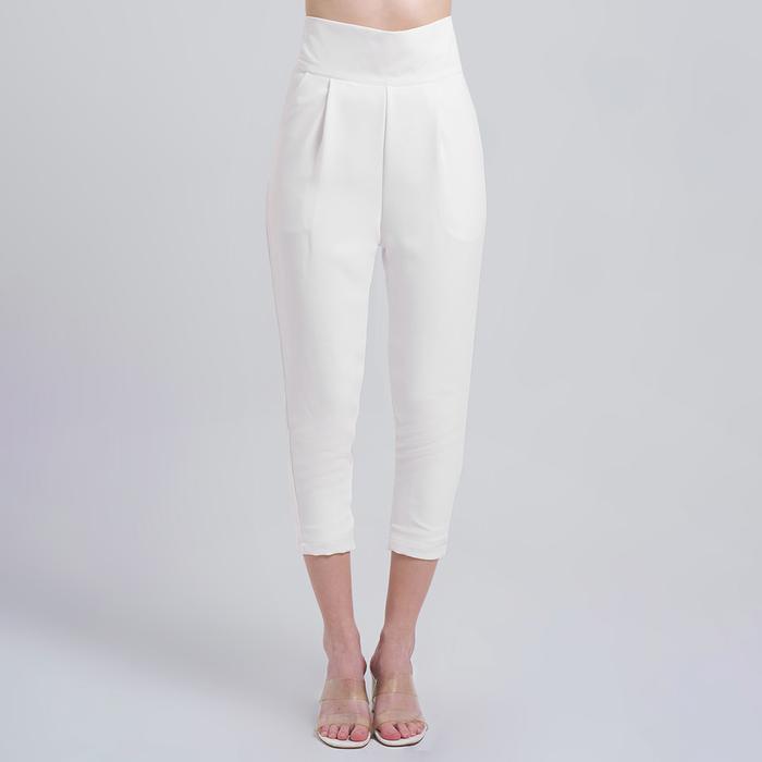 AKEMI PANTS WHITE LOOKBOUTIQUESTORE - S 
