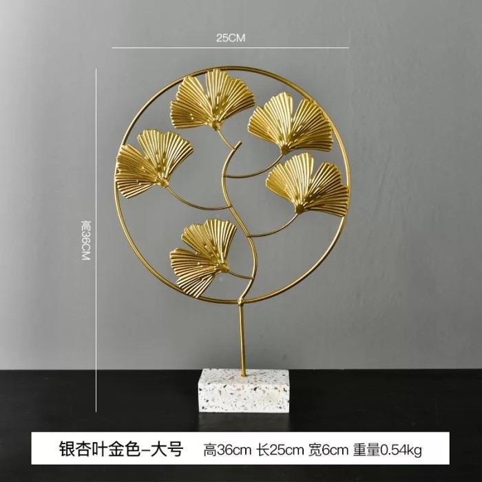 Gambar Pajangan meja Ginkgo Leaf nordic style - Ukuran L dari senangdekor undefined Tokopedia
