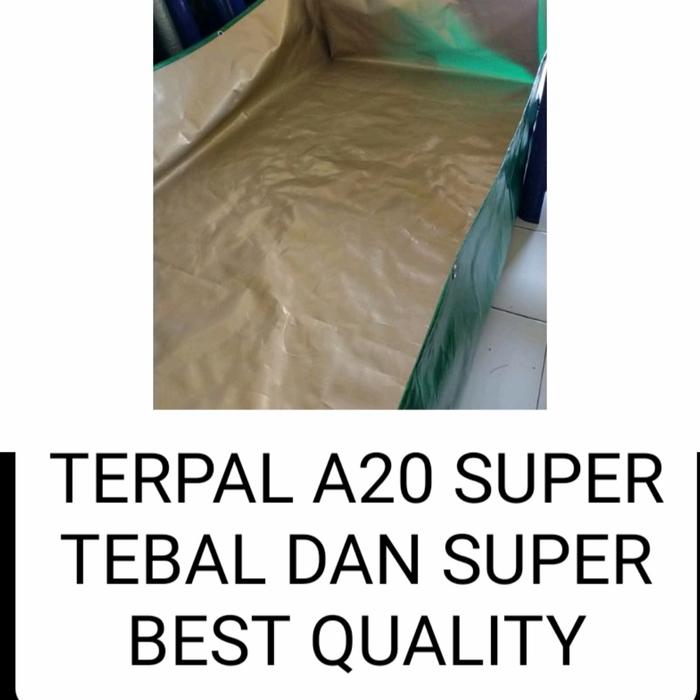 Gambar terpal kolam ikan a20 150x300x20 super tebal - gold dalam dari terpal murah undefined Tokopedia