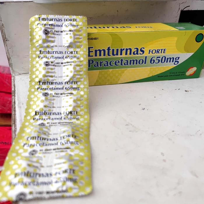 Emturnas Forte Jual Emturnas Kaplet 1 Strip Obat Penurun Panas/ Demam