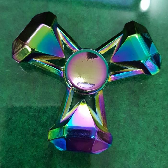 Gambar Fidget Spinner Premium Metal (Batman, Spider, Tri Axe, Skull, Dll) - Tri Block dari Digitalcity undefined Tokopedia