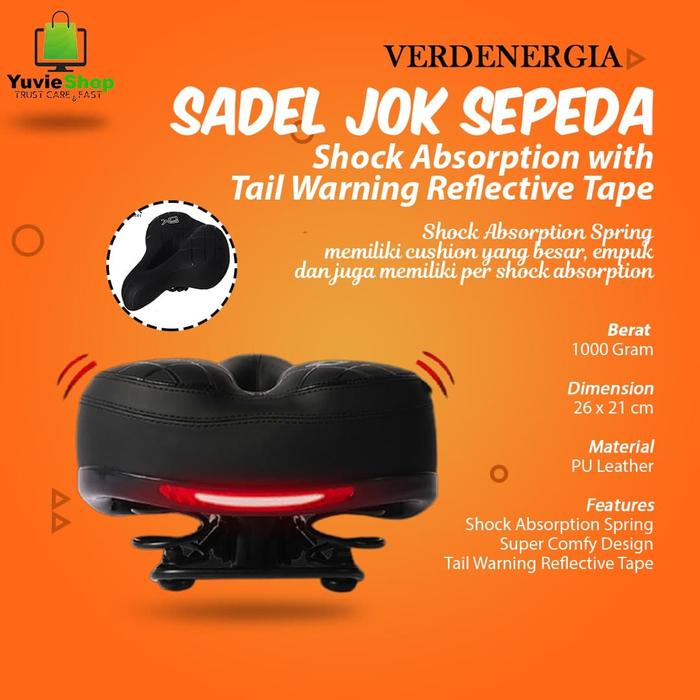 Gambar Sadel Jok Sepeda MTB Empuk Ukuran Besar Tebal Saddle - Sx-118 dari Yuvie1shopp undefined Tokopedia