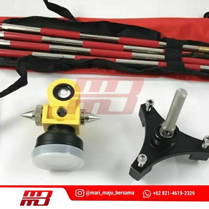 Gambar MINI PRISMA / MINI PRISM / PRISMA MINI MODEL TOPCON + MINI STICK POLE dari MMB Survey undefined Tokopedia