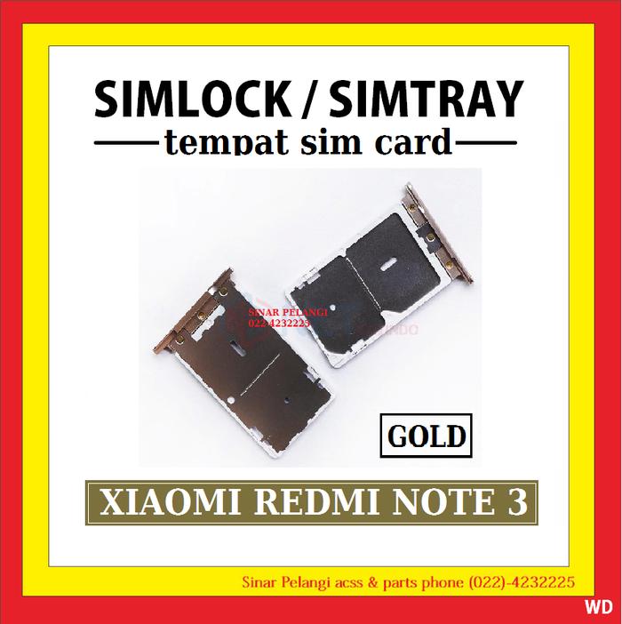Gambar SIM TRAY XIAOMI REDMI NOTE 3 DUDUKAN TEMPAT DUDUKAN SLOT SIM LOCK CARD - Putih dari Sinar Pelangi Enfys undefined Tokopedia