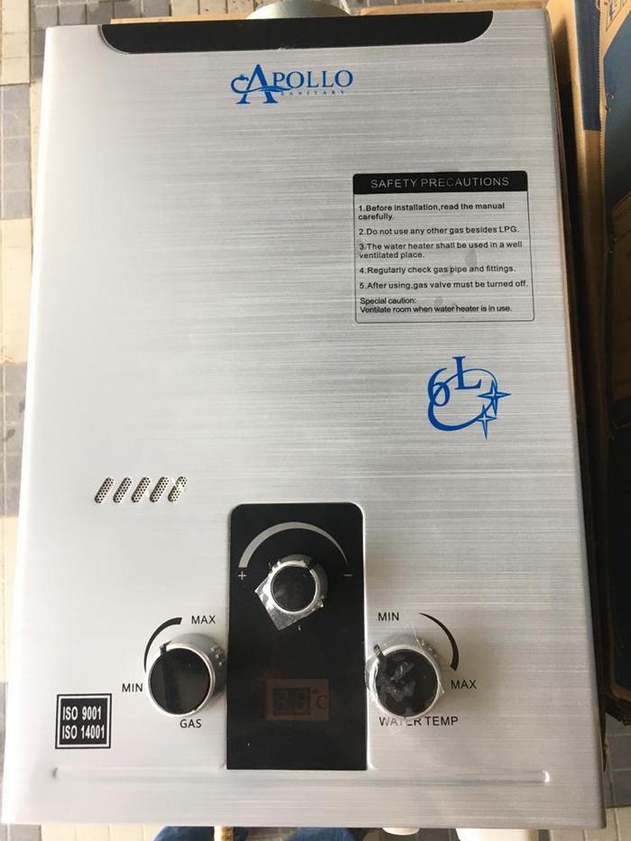Jual APOLLO APL 125 - 6 LED WATER HEATER GAS - Kab. Bandung - Inti Jaya Tki  | Tokopedia