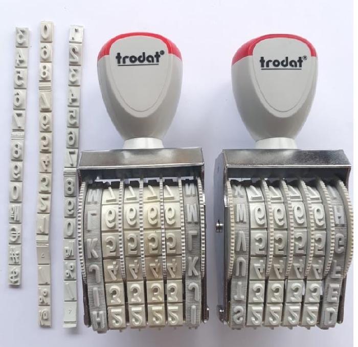 Gambar Custom Stempel Angka diganti Huruf untuk stempel Trodat - 18mm dari PRO STAMP undefined Tokopedia