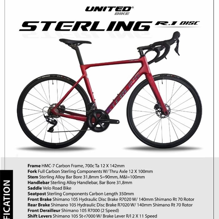 Bike Piece Velo Shimano Road Bike United Sterling R1 Disc