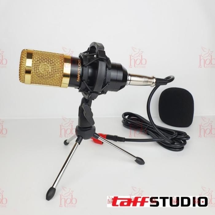 Jual Taffstudio BM800 Mikrofon Microphone BM 800 with Tripod Smule ...