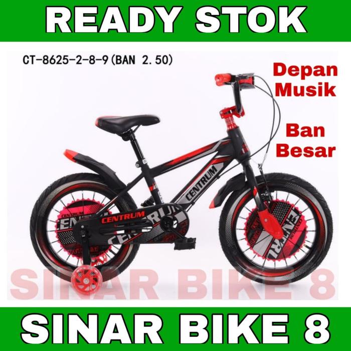 Gambar Sepeda Anak Laki 16 18 Inch BMX Centrum CT8625-289 2.50 Hi-ten - Merah, 18"( 6-8 Th ) dari Toko Sepeda Sinar Bike 8 undefined Tokopedia