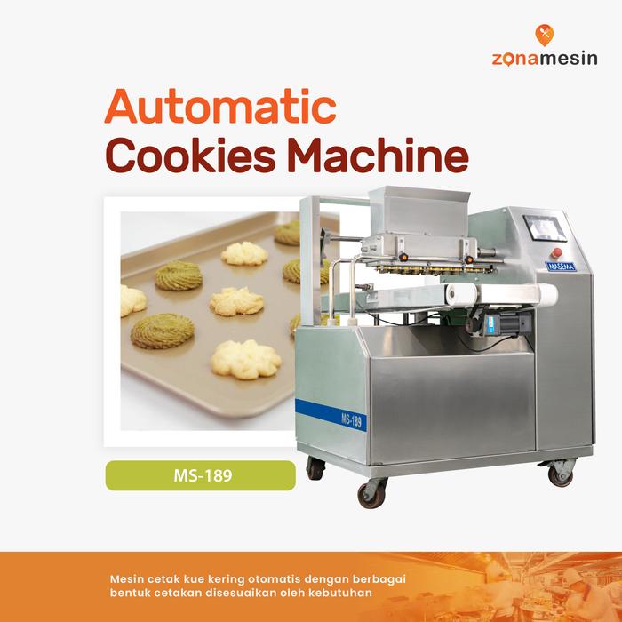 Gambar Automatic Cookies Machine, Mesin Pembuat Kue Otomatis MS-189 dari ZonaMesin undefined Tokopedia