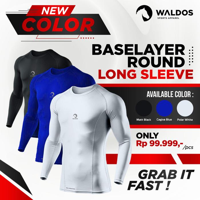 Gambar PROMO !! Baselayer Manset Waldos Black Round Sepeda Running Cycling - Putih, XS dari Waldos Indonesia undefined Tokopedia