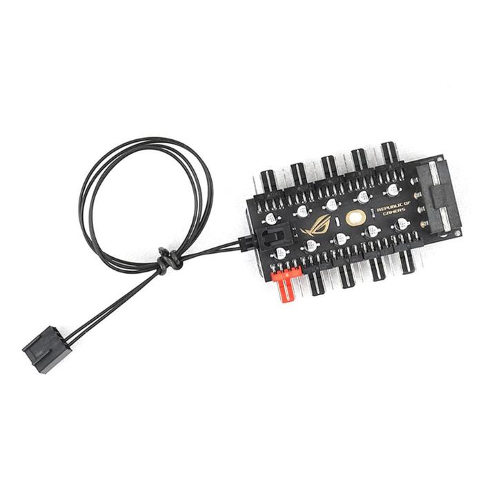 Gambar 10 Port Fan Hub / Splitter 4 pin / 3 pin + Include Kabel Sensor - MOLEX dari teknoza undefined Tokopedia