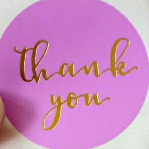 Gambar Stiker label sticker thank you bulat warna 2,5 cm - Ungu dari Mariposa Craft undefined Tokopedia