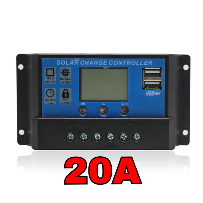 Gambar SCC PWM 10A 20A 30A 40A 50A 60A solar charge controler MPPT PowMR PLTS - 20A dari HNA-houseware undefined Tokopedia